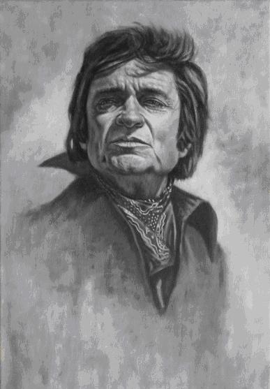 man in black